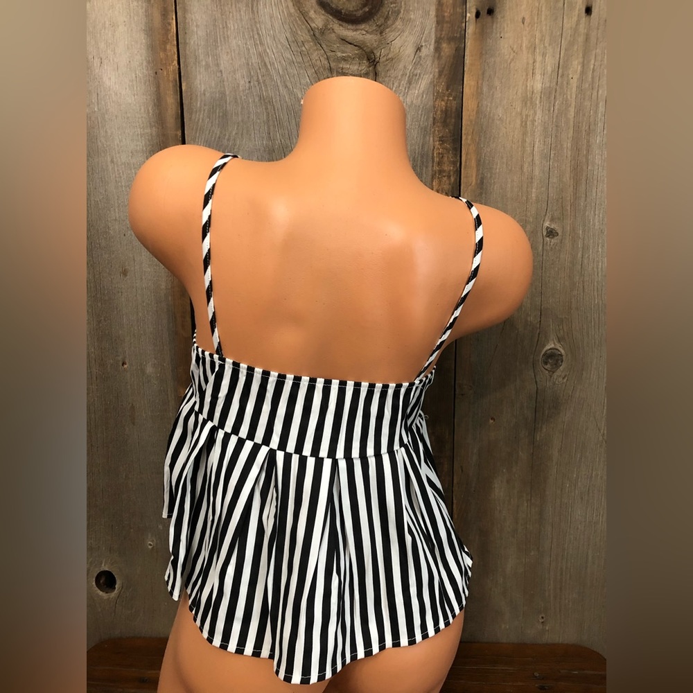Private Boutique Label Black White Striped Cami Top Small Medium - Picture 6 of 17
